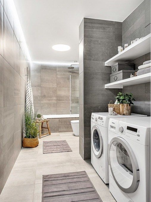 Laundry Bathroom Combo Work - Renovations | Balnei & Colina | Balnei ...